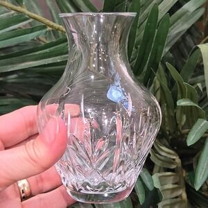 Vintage WATERFORD Crystal 5" Glenn Posy Vase Clear Made in IRELAND garden small
